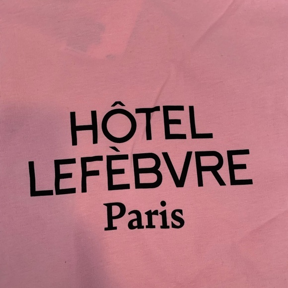 H&M | Pink Hotel Lefebvre Paris Shirt - Picture 3 of 3